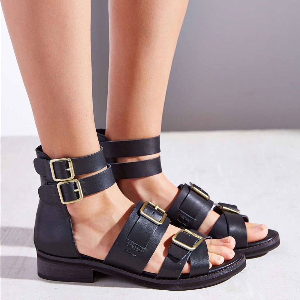 Kelsi Dagger Brooklyn Twisted Leather Sandal